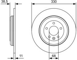 Bosch féktárcsa BOSCH 0 986 479 W01