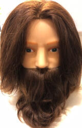 Kiepe férfi szakállas babafej humán hajjal 13305 - hajpatika