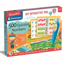 Clementoni Pix interactiv cu numere, cu 500 de teste tip quiz pentru dezvoltarea abilităților - Clementoni (50225)