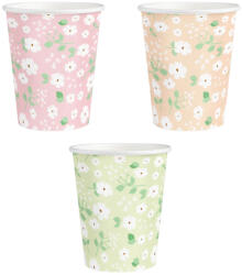 PartyPal Papírpohár 2, 7 dl 6db, Tavaszi Virágok (LUFI104184)