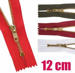 Fém cipzár VT5 zárt sárgaréz 4M0 12 cm - Zöld 272