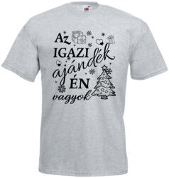  Az igazi ajándék én vagyok - Karácsonyi Férfi Póló (416212)