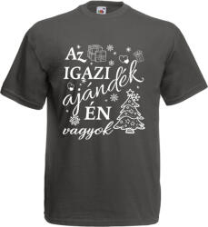  Az igazi ajándék én vagyok - Karácsonyi Férfi Póló (323363)