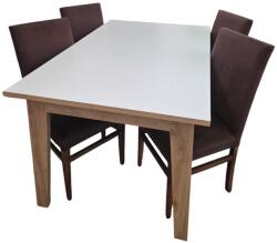 Alpino Set Masa LONDON, 160cm , cu 4 Scaune SIMGE Vizon