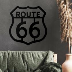 DUBLEZ Retro falikép - Route 66, Fekete