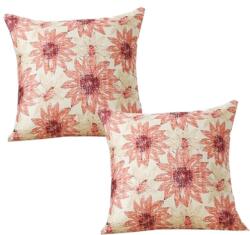 Hanrunsi Fețe de perna decorative 45x45 cm, set 2 buc, impermeabile, margarete roz Lenjerie de pat