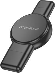 Borofone Vezeték nélküli indukciós töltő BQ31 Hordozható 2, 5W iWatch 1-9, SE/SE2, Samsung Ultra/Ultra2 fekete