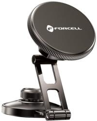 Forcell F-Grip IronSecure mágneses autós telefontartó szélvédőre/középkonzolra kompatibilis MagSafe fekete