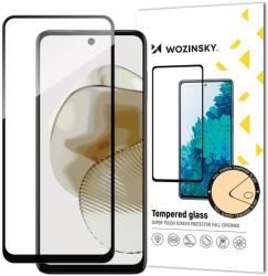 Wozinsky Tartós Wozinsky teljesen ragasztós edzett üveg Motorola G73 teljes képernyős kerettel - fekete üvegfólia