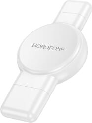 Borofone Vezeték nélküli indukciós töltő BQ31 Hordozható 2, 5W iWatch 1-9, SE/SE2, Samsung Ultra/Ultra2 fehér