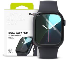 Ringke Dual Easy Kijelzővédő Fólia 3-as Csomag Apple Watch 10 (46 Mm) átlátszó üvegfólia