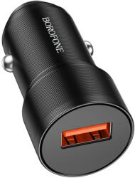 BOROFONE autós töltő BZ19A Wisdom USB QC 3.0 18W fekete