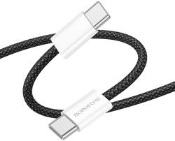BOROFONE Cable BX103 Original - Type C to Type C - 60W 3A 1 méter fekete
