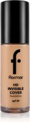 Flormar HD Invisible Cover Foundation könnyű alapozó világosító hatással SPF 30 árnyalat 090 Golden Natural 30 ml