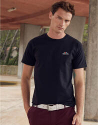 Fruit of the Loom Férfi rövid ujjú póló Fruit of the Loom Vintage T Small Logo Print L, Piros