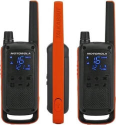 Motorola Talkabout T82 Transmițător Wireless PMR 0.5W cu Ecran Monocrom Set 2buc Culoare Portocaliu