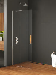 NEW TRENDY Smart zuhanykabin fal walk-in 80 cm króm fényes/átlátszó üveg EXK-4085-WU