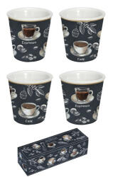 Easy Life Nuova R2S Porcelán eszpresszó pohár 100ml, 6 személyes, dobozban, Barista