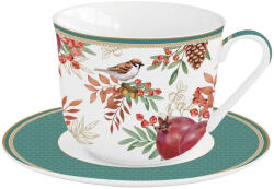 Easy Life Porcelán reggelizőcsésze+alj 370ml dobozban, Autumn Symphony