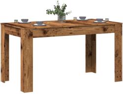 vidaXL antik fa színű szerelt fa étkezőasztal 140 x 74, 5 x 76 cm (856572)