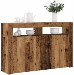 vidaXL antik fa szerelt fa tálalószekrény LED-ekkel 115, 5x30x75 cm (856363)