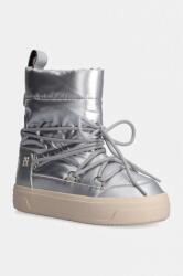 Tommy Hilfiger hócipő LACE-UP METALLIC SNOWBOOT ezüst, FW0FW08442 - ezüst Női 38