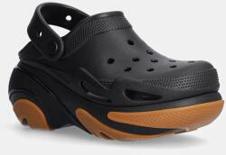 Crocs papucs Bubble Crush Clog fekete, női, platformos, 210061 - fekete Női 38/39 - answear - 29 990 Ft