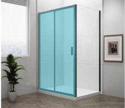 SAPHO POLYSAN EASY LINE BLACK oldalfal, 900mm, matt fekete profil/transzparent üveg (EL3315B) - zuhanystore