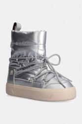 Tommy Hilfiger hócipő LACE-UP METALLIC SNOWBOOT ezüst, FW0FW08442 - ezüst Női 41