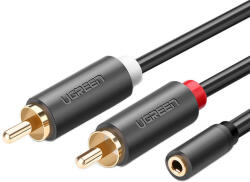 UGREEN AV102 Kábel 2x RCA, jack 3.5 mm 0, 25m