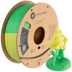Polymaker - PolyLite PLA Temperature Color Change (színváltó) - Zöld-Lime - 1, 75 mm - 1 kg