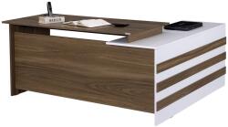 Alpino Birou Alego, Alpino, cu sertare 773 x 1750 x 1500 mm, Alb/Maro