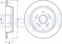 DELPHI Disc frana DELPHI BG4694C - piesa-auto