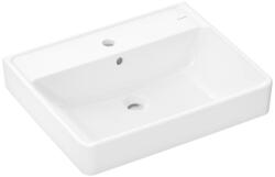Hansgrohe Xanuia Q kerámia mosdótál 55x48 cm csaplyukkal és túlfolyóval, fehér 60238450 (60238450)