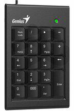 Genius Billentyűzet - Numpad 100 Slim (Vezetékes, USB, vékony, numerikus billentyűzet, fekete) (31300015400)