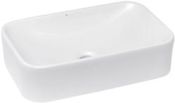 Glacera Mosdó lapra Glacera Vallone 49x30 cm fehér színben fényes felülettel túlfolyás nélkül VA4930 (TR4120)