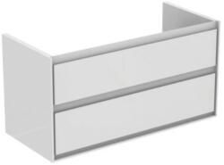 Ideal Standard Fürdőszobaszekrény mosdó alá Ideal Standard Connect Air 100x51, 7x44 cm fehér fényes / világosszürke matt kombinációban E0821KN (E0821KN)