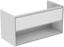 Ideal Standard Fürdőszobaszekrény mosdó alá Ideal Standard Connect Air 100x51, 7x44 cm fehér fényes / világosszürke matt kombinációban E0828KN (E0828KN)