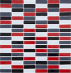 Premium Mosaic Üvegmozaik Premium Mosaic multicolour 30x30 cm fényes MOS4815MIX3 (MOS4815MIX3)