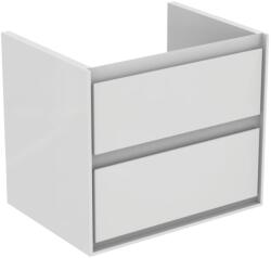 Ideal Standard Fürdőszobaszekrény mosdó alá Ideal Standard Connect Air 60x51, 7x44 cm fehér fényes / világosszürke matt kombinációban E0818KN (E0818KN)