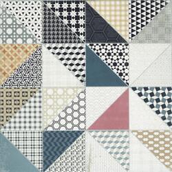 RAKO Dekor Rako Deco patchwork színkeverék 60x60 cm matt DAK63659.1 (DAK63659.1)