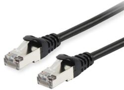 Equip Kábel - 606101 (S/FTP patch kábel, CAT6A, LSOH, PoE/PoE+ támogatás, fekete, 0, 25m) (606101) - firstshop