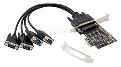 Conceptronic Bővítőkártya - EMRICK11B (PCIe x1 to 4x DB9 (RS-232)) (EMRICK12B) (EMRICK12B)