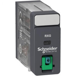 Schneider Electric Schneider RXG interfész relé, 2CO, 5A, 12VDC, tesztgomb RXG21JD (RXG21JD)