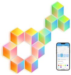 Govee SET 10x corp de iluminat LED Govee Glide Hexa Pro LED Smart RGBIC Wi-Fi (GV0049)