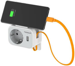 Tessan 1 Plug + 2 USB (TS-332-DE)