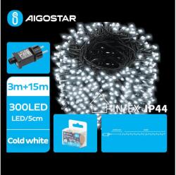 Aigostar B. V. Aigostar - LED Karácsonyi kültéri lánc 300xLED/8 funkció 18m IP44 hideg fehér AI1398 (AI1398)