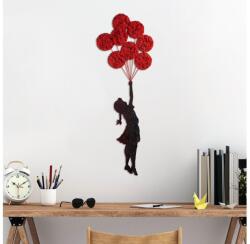 Asir Fali dekoráció 100x34 cm lány fém/moha 891TNL3271 (AS1993)