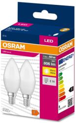 OSRAM KÉSZLET 2x LED Izzó B38 E14/7, 5W/230V 3000K - Osram P225643 (P225643)