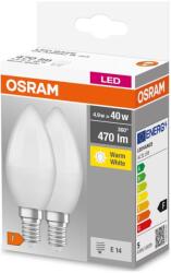 OSRAM KÉSZLET 2x LED Izzó B38 E14/4, 9W/230V 3000K - Osram P225647 (P225647)